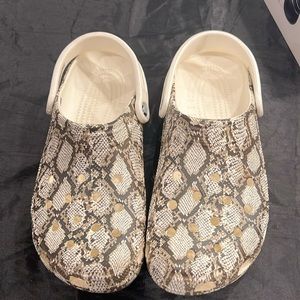 Snakeskin Crocs